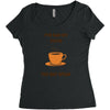 funny coffee Women's Triblend Scoop T-shirt