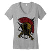sparta warrior Women's V-Neck T-Shirt