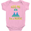 kiss a nurse Baby Onesie