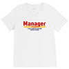 Manager Of Myselfy i Was Nobody Before Social Media V-Neck Tee