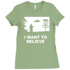 i want to believe Ladies Fitted T-Shirt