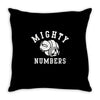 mighty numbers Throw Pillow