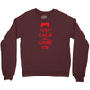 keep calm and game on Crewneck Sweatshirt