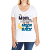 mom moon&amp;back Ladies Curvy T-Shirt