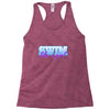 swim like a girl neon Racerback Tank