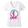 let's play the game eightees Women's V-Neck T-Shirt