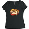 pizza pug Women's Triblend Scoop T-shirt