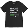 installing muscles please wait V-Neck Tee