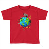 animal polygon around the planet Toddler T-shirt