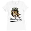 monkey cafe pilote Ladies Fitted T-Shirt