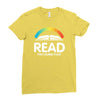 read you dumb fuck Ladies Fitted T-Shirt