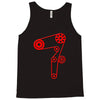 strap of the distribution of the engine Tank Top