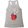 virus loves you this much Racerback Tank