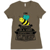 I Am Bee Actually In A Very Commited Relationship Ladies Fitted T-Shirt