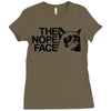 nope Ladies Fitted T-Shirt