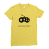 custom texti Ladies Fitted T-Shirt