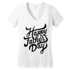 happy fathers day Women's V-Neck T-Shirt