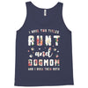 i have two titles aunt and dogmom and i rock them both with roses Tank Top