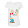 popeye spinach retro mens funny Maternity Scoop Neck T-shirt