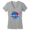 santa nasa parody Women's V-Neck T-Shirt