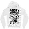 This Guy Is Taken By A Super Sexy June Girlfriend Zipper Hoodie