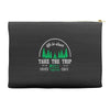 life is short take the trip buy the shoe Accessory Pouches