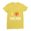 i heart sheldon Ladies Fitted T-Shirt