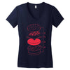 cheeseburger Women's V-Neck T-Shirt