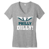Philly Dilly Women's V-Neck T-Shirt