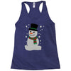 christmas snowman Racerback Tank