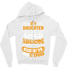 My Daughter Is Super Awesome Her Stepdad Zipper Hoodie