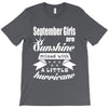 september girls are sunshine mixed with a little hurricane T-Shirt