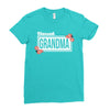 blessed grandma with flower white color Ladies Fitted T-Shirt
