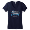 weekend ... drinking .. Women's V-Neck T-Shirt