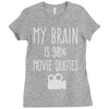 my brain is 90% movie quotes Ladies Fitted T-Shirt
