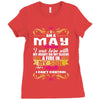 i am a may women Ladies Fitted T-Shirt