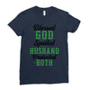 blessed god by spoiled by my husband protected by both Ladies Fitted T-Shirt