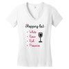 wine shopping Women's V-Neck T-Shirt