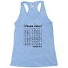 i Found Jesus Racerback Tank