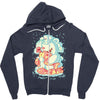 polar bear Zipper Hoodie