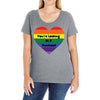 You're Looking At A Rainbow Ladies Curvy T-Shirt