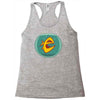 angry goldfish cartoon Racerback Tank