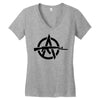 gun logo Women's V-Neck T-Shirt