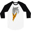 pizza wolf 3/4 Sleeve Shirt