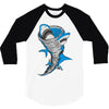 shark tornado 3/4 Sleeve Shirt