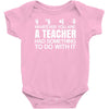 teachers help everyone Baby Onesie