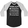 vegan 3/4 Sleeve Shirt
