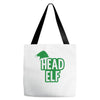 christmas head elf Tote Bags
