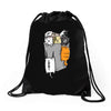 kittens in a pocket Drawstring Bags