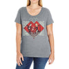 indiana link 2 Ladies Curvy T-Shirt